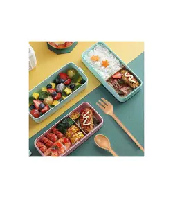 ظرف غذاخوری سه طبقه لانچ باکس با قاشق و چنگال 900 میل Lunch Box