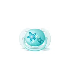 پستانک پسرانه الترا سافت فیلیپس اونت 0 تا 6 ماه طرح خرچنگ و ستاره دریایی Philips Avent