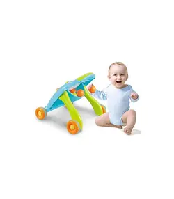 واکر کودک چند کاره موزیکال آبی Baby walker