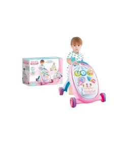 واکر کودک موزیکال چندکاره صورتی Baby walker
