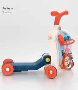 اسکوتر و واکر 5 کاره موزیکال بی بی پارتنر آبی روشن Baby Partner