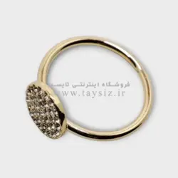 انگشتر زنانه استیل نگین دار مدل SR1008