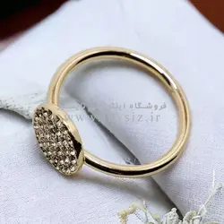 انگشتر زنانه استیل نگین دار مدل SR1008