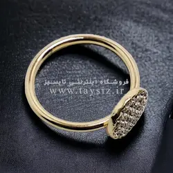 انگشتر زنانه استیل نگین دار مدل SR1008