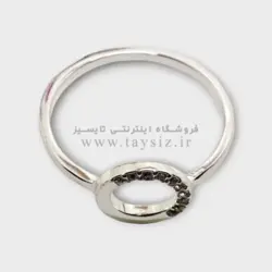 انگشتر زنانه استیل نگین دار مدل SR1004