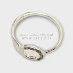 انگشتر زنانه استیل نگین دار مدل SR1004