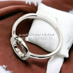 انگشتر زنانه استیل نگین دار مدل SR1004