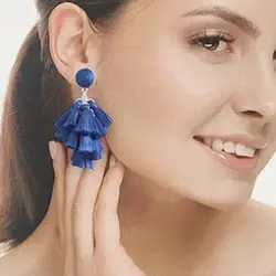 گوشواره زنانه ابریشمی مدل SE1020