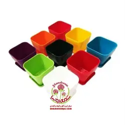 گلدان پلاستیکی مربع