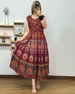 سارافون هندی طرح طاووس