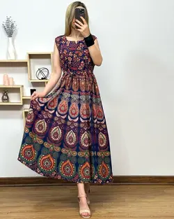 سارافون هندی طرح طاووس