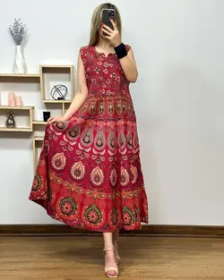 سارافون هندی طرح طاووس