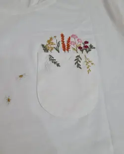 تیشرت جیب گلدوزی