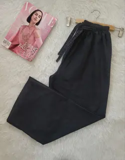 شلوار بگ زنانه کتان