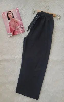 شلوار بگ زنانه کتان