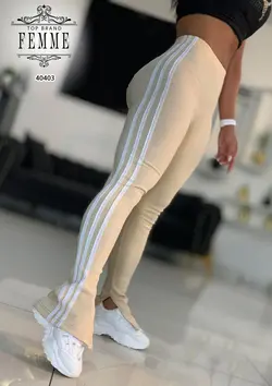 شلوار لگ کبریتی سه خط زنانه