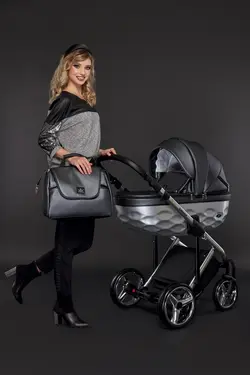 ست کالسکه مشکی 4 تکه آدامکس مدل CHANTAL STAR 7