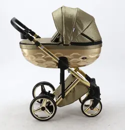 ست کالسکه طلایی 4 تکه آدامکس مدل CHANTAL STAR 20