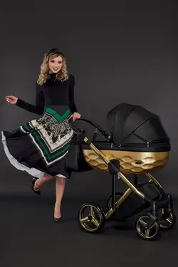 ست کالسکه مشکی 4 تکه آدامکس مدل CHANTAL STAR 6