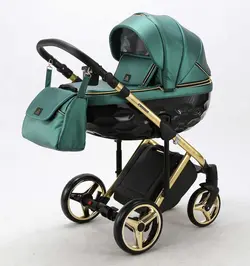 ست کالسکه سبز 4 تکه چرم آدامکس مدل CHANTAL STAR 105 (پیش فروش)