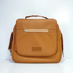 ساک لوازم کودک قهوه ای چرم آدامکس ADAMEX