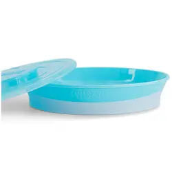 ظرف غذاخوری با صفحه نگهدارنده بزرگ توییست شیک TWISTSHAKE آبی