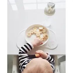 ظرف غذاخوری با صفحه نگهدارنده بزرگ توییست شیک TWISTSHAKE سفید