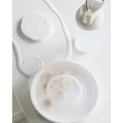 ظرف غذاخوری با صفحه نگهدارنده بزرگ توییست شیک TWISTSHAKE سفید