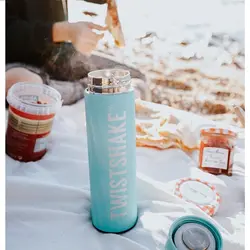 فلاسک استیل 420 میلی لیتر آبی توییست شیک TWISTSHAKE