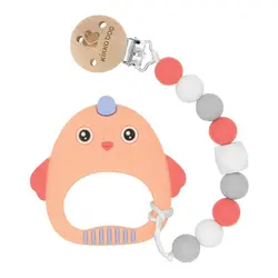 بند پستانک با دندانگیر سیلیکونی جوجه کیکابو kikka boo