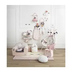 فرش اتاق کودک ابر صورتی ساتون SAUTHON مدل MISS CHIPIE