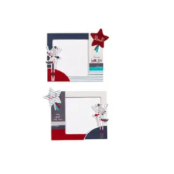 قاب عکس آبی قرمز دوتایی اتاق کودک ساتون SAUTHON