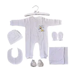 ست بیمارستانی نوزاد طرح قلب آبی صورتی 7 تکه مادرکر MOTHERCARE