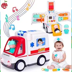 اسباب بازی آمبولانس و وسایل پزشکی موزیکال هولی تویز Hola Toys