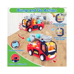 اسباب بازی ماشین آتش نشانی موزیکال هولی تویز Hola Toys