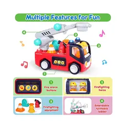 اسباب بازی ماشین آتش نشانی موزیکال هولی تویز Hola Toys