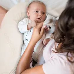 بالش بارداری وشیردهی سفید چندکاره بیبی ورکس