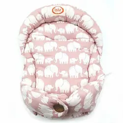 آغوشگیر و قنداق سویسی نوزاد ایسیز ISIZ مدل فیل صورتی