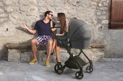 سرویس سه تکه کالسکه سرمه ای بروی Brevi مدل PrestoCity