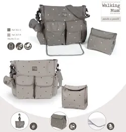 ساک لوازم ستاره دار سه تکه واکینگ مام مدل GABI