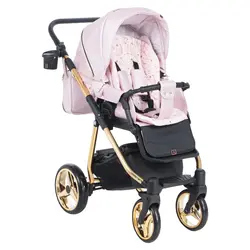 ست کالسکه صورتی چرم 4 تکه آدامکس مدل222 REGGIO SHINE