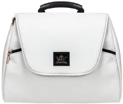 ست کالسکه چرم سفید طلایی 4 تکه آدامکس مدل CHANTAL STAR 101