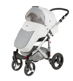 ست کالسکه طوسی چرم 4 تکه آدامکس مدل VICCO DELUXE 102