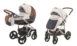 ست کالسکه 3رنگ چرم 4 تکه آدامکس مدل VICCO DELUXE 100