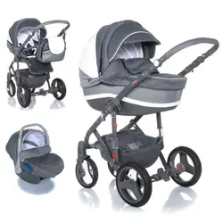 ست کالسکه طوسی 4 تکه آدامکس مدل VICCO A25