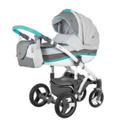 ست کالسکه فیروزه ای 4 تکه آدامکس مدل VICCO R9