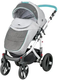 ست کالسکه فیروزه ای 4 تکه آدامکس مدل VICCO R9