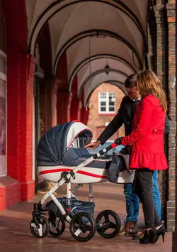 ست کالسکه سرمه ای 4 تکه آدامکس مدل VICCO R1