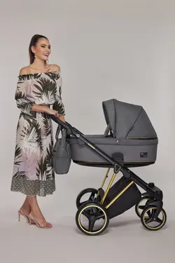 ست کالسکه خاکستری 4 تکه آدامکس مدل 490 VERONA SE