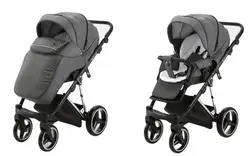 ست کالسکه خاکستری 4 تکه آدامکس مدل 490 VERONA SE